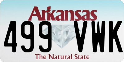 AR license plate 499VWK