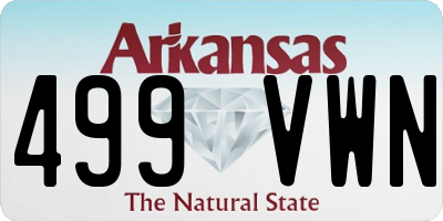 AR license plate 499VWN