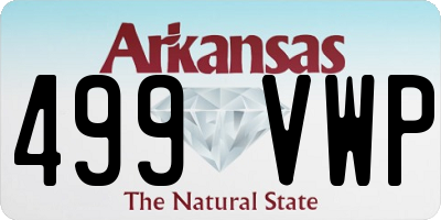 AR license plate 499VWP