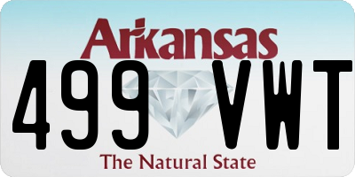 AR license plate 499VWT