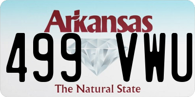 AR license plate 499VWU
