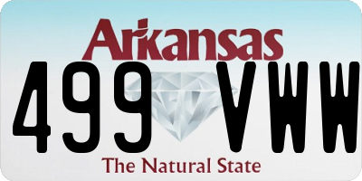 AR license plate 499VWW