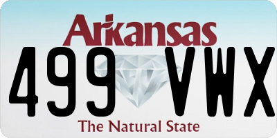 AR license plate 499VWX