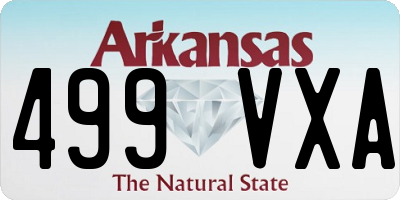 AR license plate 499VXA