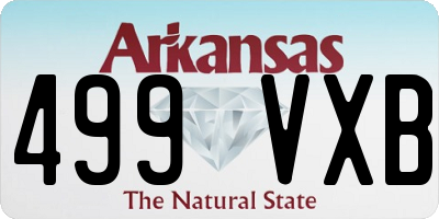 AR license plate 499VXB