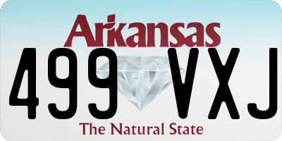 AR license plate 499VXJ