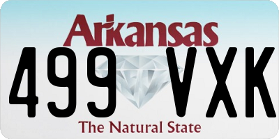 AR license plate 499VXK