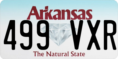 AR license plate 499VXR