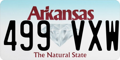 AR license plate 499VXW