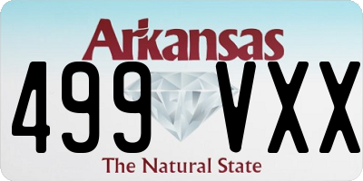 AR license plate 499VXX
