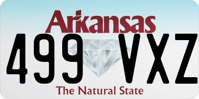 AR license plate 499VXZ