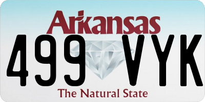 AR license plate 499VYK