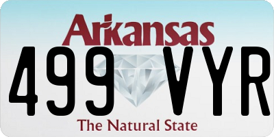 AR license plate 499VYR