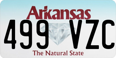 AR license plate 499VZC