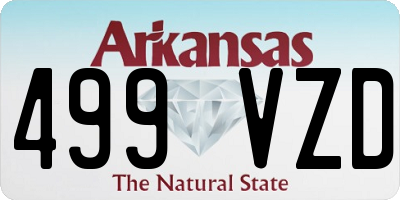 AR license plate 499VZD