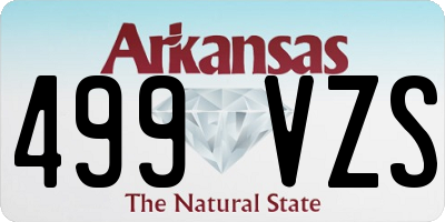 AR license plate 499VZS