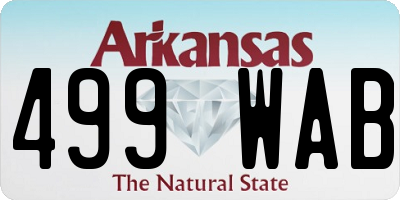 AR license plate 499WAB