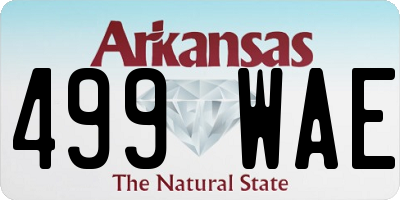 AR license plate 499WAE