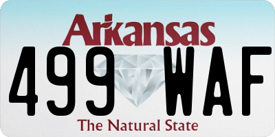 AR license plate 499WAF