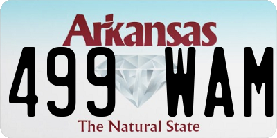 AR license plate 499WAM