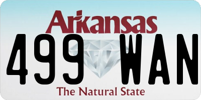 AR license plate 499WAN