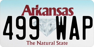 AR license plate 499WAP