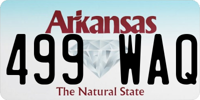 AR license plate 499WAQ