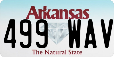 AR license plate 499WAV