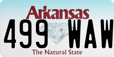 AR license plate 499WAW
