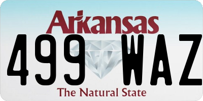 AR license plate 499WAZ