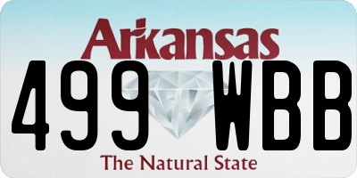 AR license plate 499WBB