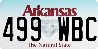 AR license plate 499WBC