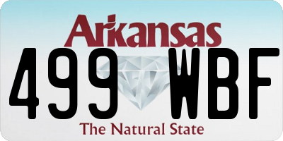 AR license plate 499WBF