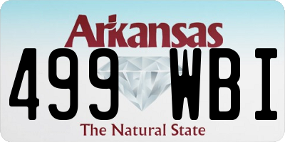 AR license plate 499WBI