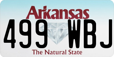 AR license plate 499WBJ