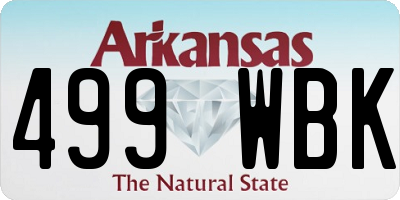 AR license plate 499WBK