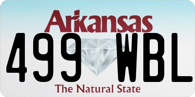 AR license plate 499WBL