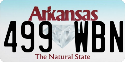 AR license plate 499WBN