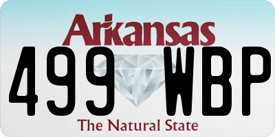 AR license plate 499WBP