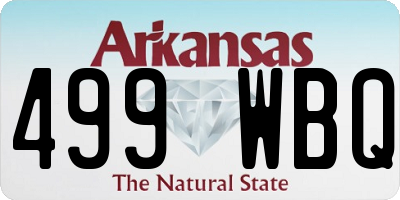 AR license plate 499WBQ