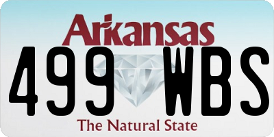 AR license plate 499WBS