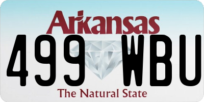 AR license plate 499WBU