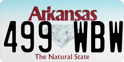 AR license plate 499WBW
