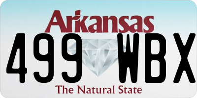 AR license plate 499WBX