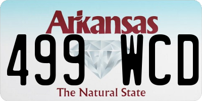AR license plate 499WCD