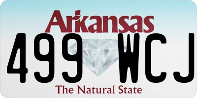 AR license plate 499WCJ
