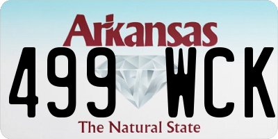 AR license plate 499WCK