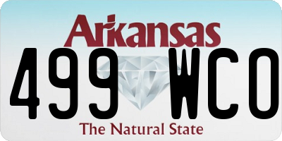 AR license plate 499WCO