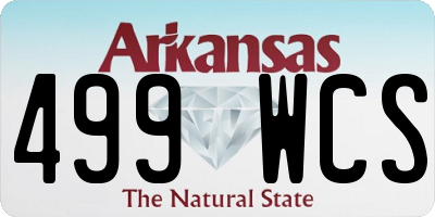 AR license plate 499WCS
