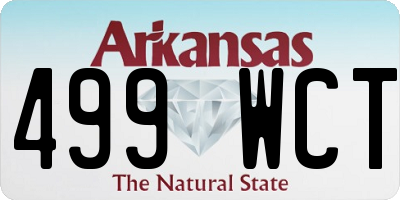 AR license plate 499WCT
